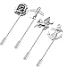 Rhungift 4pcs Flower Anchor Pegasus Plane Boutonniere Suit Lapel Stick Brooch Pin