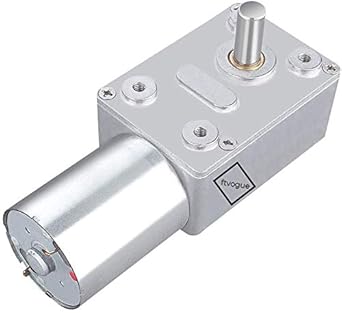 FTVOGUE DC 12V Motor Eléctrico Reductor CW/CCW Motor Sinfín de Alto Par Reversible y Reversible 5/6/20/40/62 RPM(20RPM)