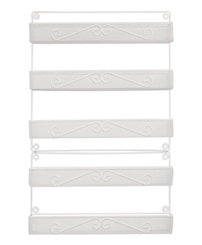 ESYLIFE 2 Tier and 3 Tier Wall Mounted Large Spice Rack Organizer, White