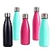 SHAREWIN Stainless Steel Water Bottle Vacuum Double Wall Cola Shape Leak Proof Drinking Bottle Travel Thermal Flask Perfect for Outdoor Hiking, Office, Sports - 12oz 14oz 17oz
