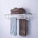 KES Towel Shelf with Double Towel Bar Rack Organizer for Bathroom Hotel 23.3-Inch Stainless Steel Modern Wall Mount Polished Finish, A2112S60