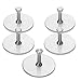 Meluoher 3m Adhesive Shower Coat Hooks - Decorative Wall Hooks for Kitchen Bathrooms Towel Coats Hats Keys Bags Hanging Hooks, 5 Pack (Round Base)