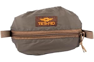 Tethrd Pulley Pouch - Durable Accessory Hunting Bag - Zippered Closure - Ripstop Nylon Construction - Use for Hunting, Hiking, Camping, or Tactical Gear
