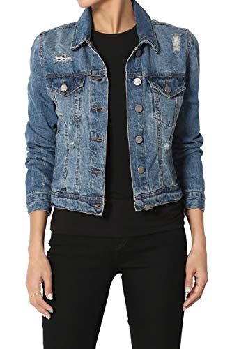 Women’s Oversized Black Jean Denim Jacket www.denim.fit 3