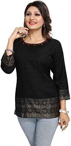 Short Designer Rayon Kurti, Tunic Top for Women