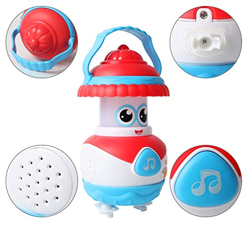 MEYUEWAL Music Toy for 12-18 Month+, Musical Instrument for Children Infant Toddler, Kids Early Learning Education Toy (Red-White)