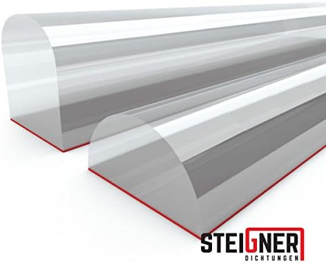 STEIGNER Acrylic Shower Threshold - SDD03 5 mm - Half-Round Semicircular Profile Protection Against Water Leakage 50 cm