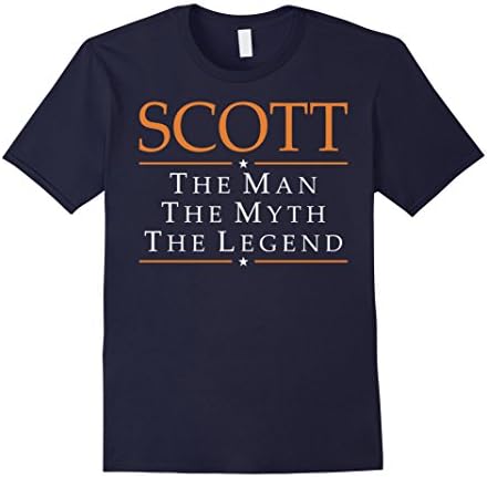 Men's Scott The Man The Myth The Legend Tshirt  Large Navy