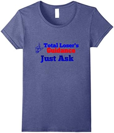 Womens Total Losers Guidance Tshirt Small Heather Blue
