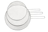 Candle Choice Premium Fine Mesh 100% Stainless Steel Mesh Splatter Screens - Set of 3 (25/29/33Cm)