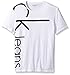 Calvin Klein Jeans Men's Short Sleeve Calvin Vertical Logo Crew Neck T-Shirt