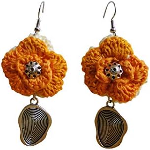 Riga Handcrafted Crochet Flower earrings for Women and Girls