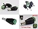 EVERTECH 100 Pcs DC JACK 2.1mm 5.5mm Male CCTV Power Plug Adapter Screw Terminal Strip
