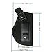 Jwxstore Gun Concealed Carry IWB Holster, Inside The Waistband Holster, Fits All Firearms S&W M&P Shield 9/40 1911 Ruger LC9 Taurus PT111 G2 Sig Sauer Glock 17 19, Right-Handed, 2 Piece