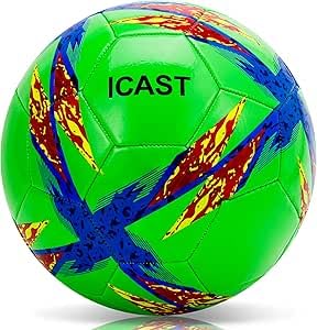 ICAST Kids Football Ball | Lightweight Size 5 Soccer Ball for Indoor&Outdoor Use for Kids | Ideal for Football Training Sessions | Suitable for Boys & Girls | Futsal Ball Alternative