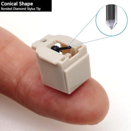 YOOJ® ATN3600L ATN3600LC Conical Replacement Stylus Needle, Compatibility for Audio-Technica AT-LP60 series, AT-LP60X, AT-LP60XBT,Sound Burger, AT-SB727, AT-SB2022 Turntable Record Player