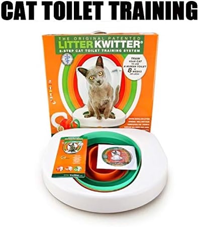 HOMZE Cat Training Toilet Pet Plastic Litter Box Kit Cleaning Professional Train Clean Kitten Healthy Cats Use Human Toilet