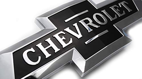 Black Front Grille Centennial Bowtie Emblem compatible with Chevrolet Silverado 2016-2018 Heritage and Chevrolet Colorado Z71 ZR1 2015-2019