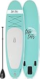 Ten Toes 10' Weekender Inflatable Stand Up Paddle Board Bundle, Seafoam - 2017