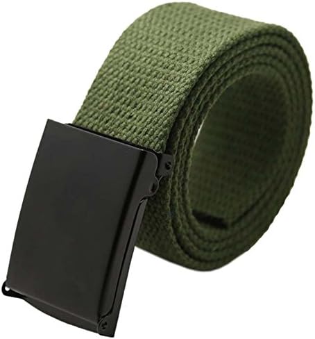 Mens Belts Military Unisex Webbing Casual Canvas Fashion Army Waist Strap