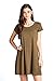Emmalise Women's Casual Plain Simple Swing T-shirt Loose Dress - Junior Sizes