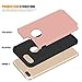 iPhone 7 Plus Case with Glass Screen Protector KingCool Dual Layer Hybrid High Impact Bumper Case Cover for Apple iPhone 7 Plus (Golden Rose and Black)