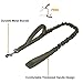 OneTigris Tactical Dog Training Bungee Leash with 2 Control Handle Quick Release Nylon Leads Rope(Ranger Green)