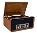 Moncoustics Vinyl Record Player Classic Turntable Natural Wood Veneer Stereo System with FM, CD, USB for MP3, Vinyl-to-MP3 Recording & AUX Input for Smartphones & Tablets and Line Out (MO904)thumb 1