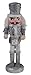 Clever Creations Traditional Wooden Silver Glitter Soldier Christmas Nutcracker | Festive Christmas Decor | Great for Any Holiday Collection | 10