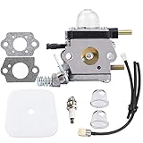 Hipa C1U-K54A Carburetor with Air Filter Repower Kit for 2-Cycle Mantis Tiller/Cultivator 7222 7222E 7222M 7225 7230 7234 7240 7920 7924