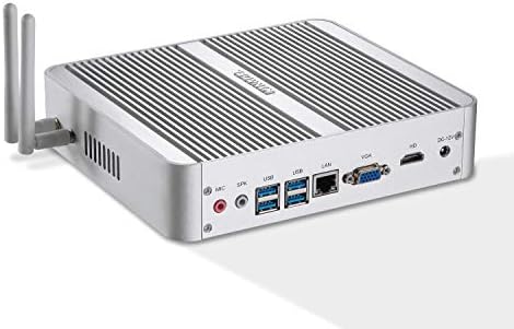 Kingdel Powerful HTPC, Fanless Nettop, Intel i5 8th Gen. 4 Cores CPU, 4GB DDR4 RAM, 120GB SSD, 4K:4096x2304, HD Port…
