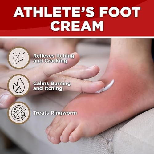 (5 pack) Globe Clotrimazole Antifungal Cream 1% (1 oz) Relieves the itching, burning, cracking and scaling associated with fungal infections | Compare to the Name Brand Active Ingredient