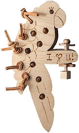 Playful Parrot with Rattle Perch