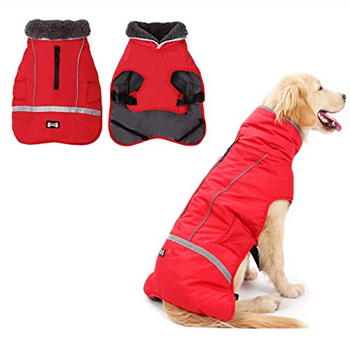 Doglay Reflective Dog Winter Coat Pet Warm Christmas Clothes