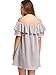 Milumia Women's Off Shoulder Ruffles Shift Loose Mini Dress