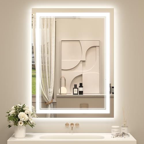 OKPAL 24x32 LED Bathroom Mirror