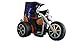 7 Foot Long Halloween Inflatable Grim Reaper on Motorcycle Lights Decor Outdoor Indoor Holiday Decorations, Blow up Lighted Yard Decor, Lawn Inflatables Home Family Outside