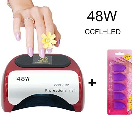 Led Lamp 48W,UV LED Nail Lamp for Gel Polishes with Automatic Sensor,10s 20s 30s Timer