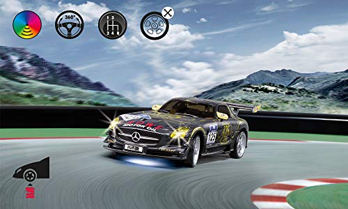 SIKU 6823, Mercedes-Benz SLS AMG GT3, Ferngesteuertes Spielzeugauto, 1:43, Schwarz, Metall/Kunststoff, Inkl… – Bild 6