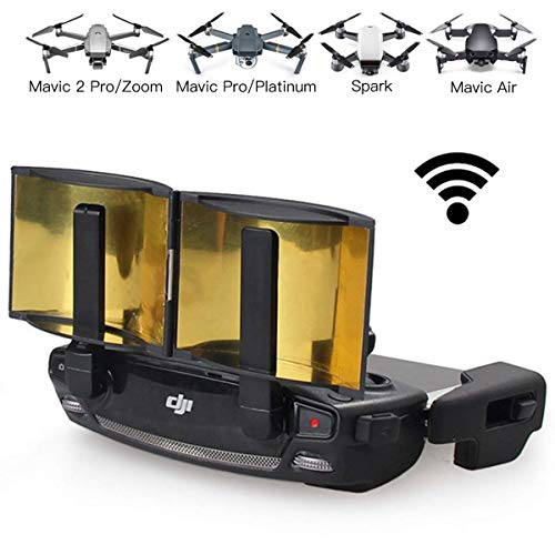 RCstyle Compatible for DJI Mavic Mini/ Mavic 2 Pro / Zoom Transmitter Signal Extend Aluminum Parabolic Radar Antenna Range Booster for Mavic Air / Mavic Pro / Platinum(Black)
