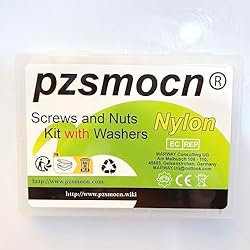 Pzsmocn 90 Pieces/30 Sets M8*10 mm Plastic White