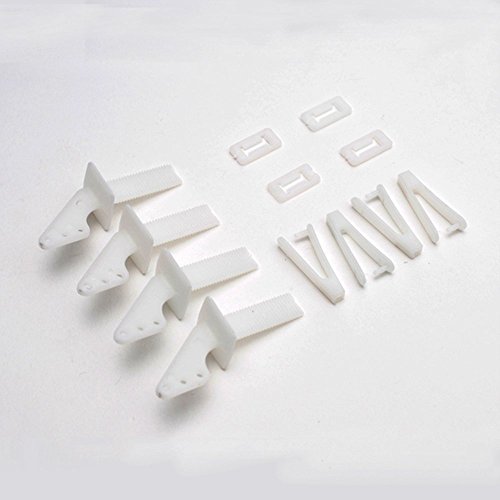 bargain house white Lock On Plastic Control Horns 12 x 7 x 12 mm For RC Model Airplane Parts Remote Control Foam Electric Plane