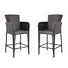 Christopher Knight Home Anaya Wicker Bar Stool, 45", Multibrown 414PgMcFQKL