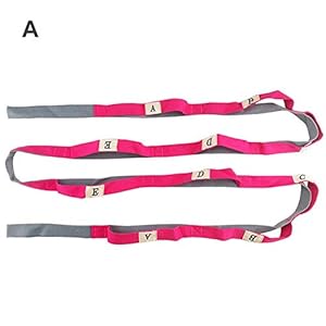 Adminitto88 Stretching Strap For Yoga, Flexibility & Stretching Leg Strap For Ballet Cheer Dance Gymnastics Yoga Pilates Flexibility Trainer, With 10-Loop Stretch Band professional