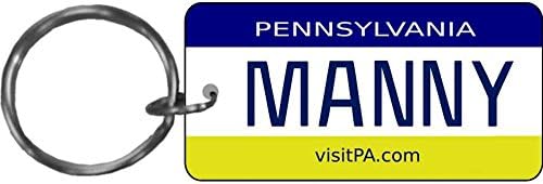 Personalized Pennsylvania 2004 State Replica License Plate Keychain