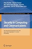 Image de Security in Computing and Communications: 4th International Symposium, SSCC 2016, Jaipur, India, September 21-24, 2016, Proceedings (Communications in