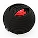 XBOOM Mini Portable Capsule Speaker with Rechargeable Battery and Enhanced Bass+ Resonator (Mini - Black) -1 pack