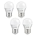 J.LUMI BPC4505 LED Bulb 5W, A15 Bulb, G45 Bulb Shape, 40 Watt Equivalent, E26 Base, 3000K Soft White, Ceiling Fan Light Bulbs, Appliance Bulb, Bathroom Light Bulbs, Non Dimmable (Pack of 4) primary