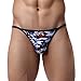 TIAOBU US Men's Camouflage Bikini Underwear Panty Briefs Size Large Red Camouflage