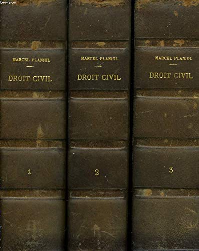 Amazonfr Traite Elementaire De Droit Civil En 3 Tomes - 
